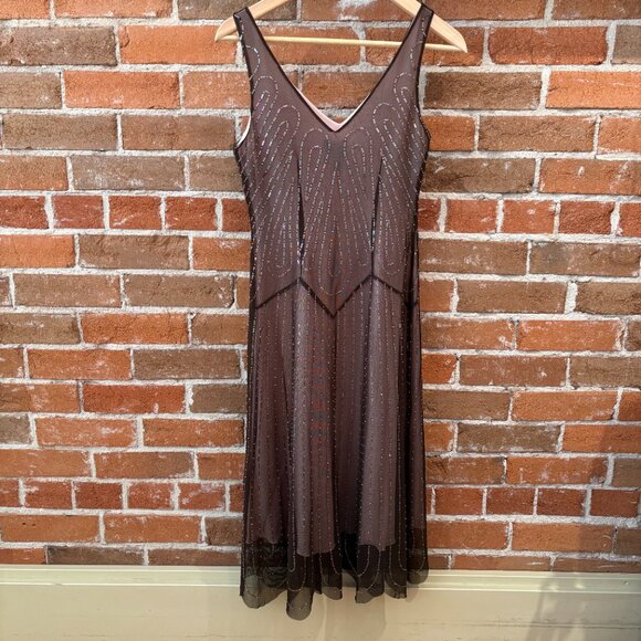 BCBGMaxAzria New Year's Eve Cocktail Dress Art Deco Vibes XS - Picture 6 of 11